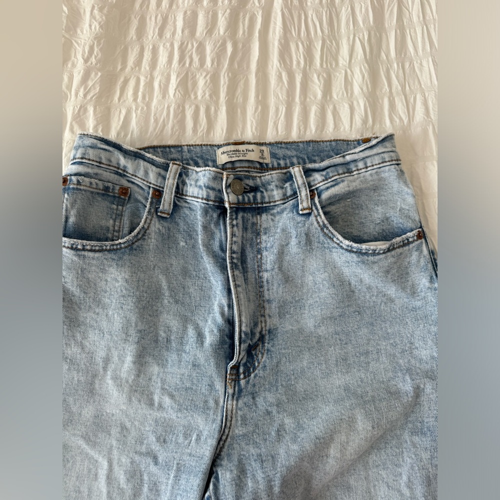 Abercrombie Ankle Straight Jeans Size 29 Tall